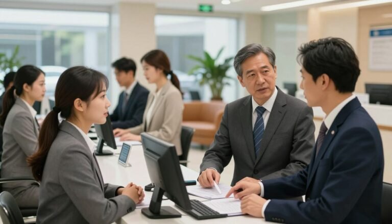 English Conversation at the Bank