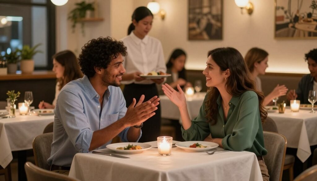 english conversation at a restaurant