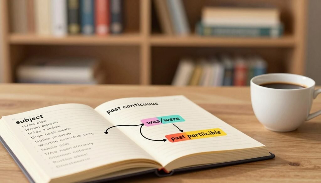 past continuous tense structure