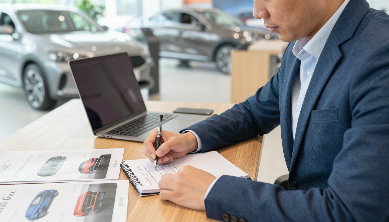 English Conversation at a Car Dealership