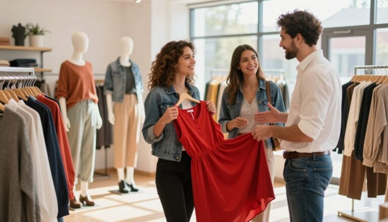 English Conversation at a Clothing Store