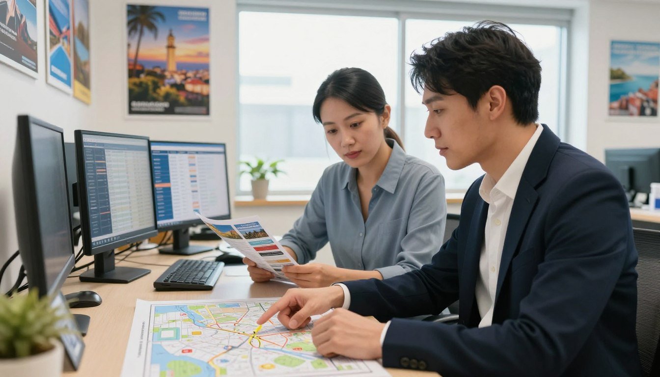 English Conversation at a Travel Agency