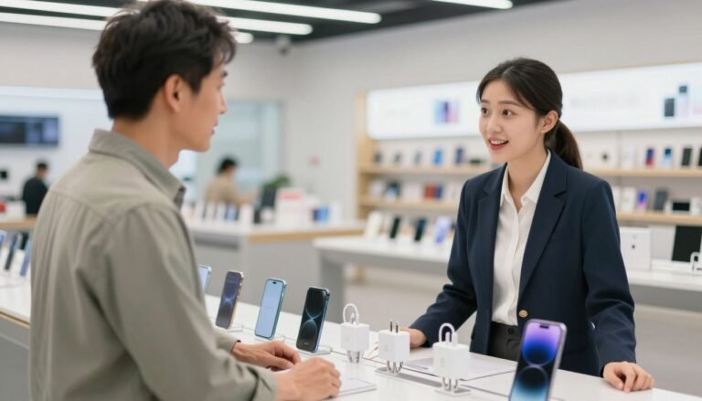 English Conversation at an Electronics Store