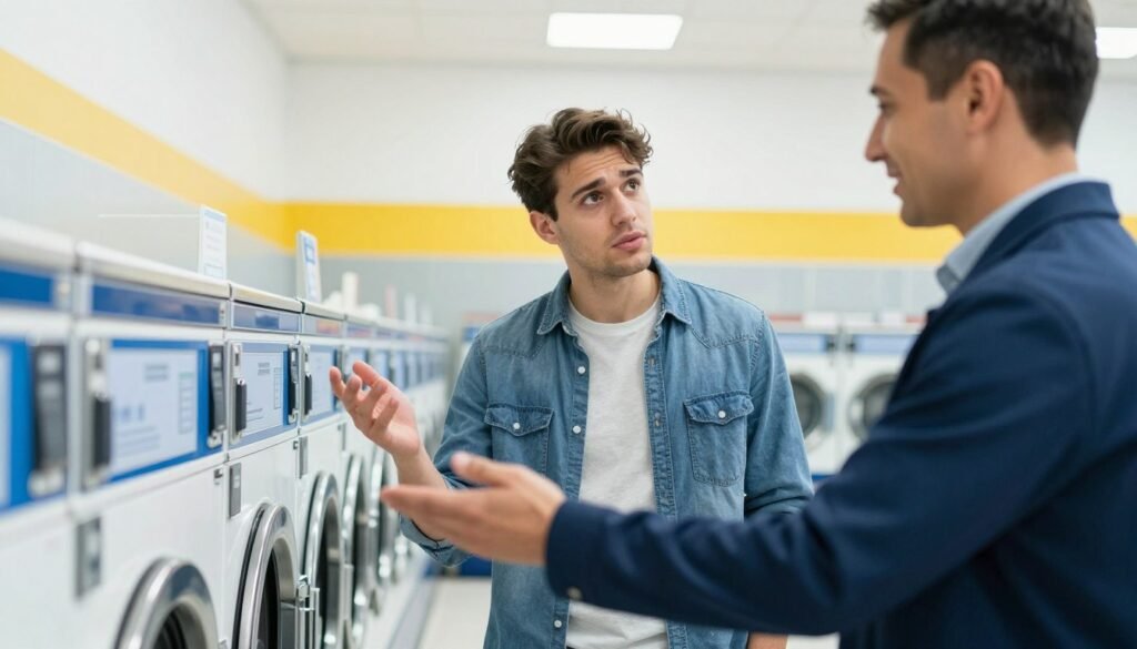 English Conversation at the Laundromat