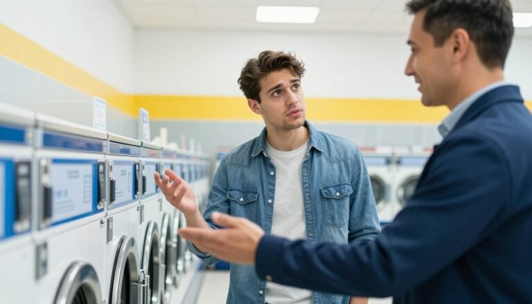 English Conversation at the Laundromat
