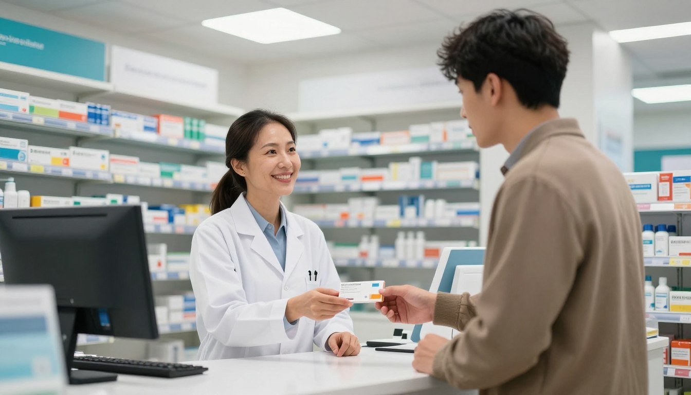 English Conversation at the Pharmacy